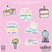 CC Diecut Sticker Set - 2024 Birthday