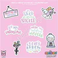 CC Diecut Sticker Set - 2024 Valentine's Day