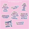 Diecut Sticker Set | Wild & Bright Phrases (GW 2024)