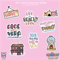 CC Diecut Sticker Set | 2024 Summer