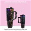 Engraved Tumbler | Rainbow SS Stars at Night