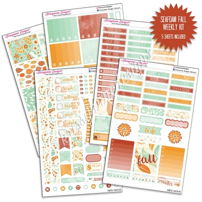 KAD Weekly Planner Kit - Seafoam Fall