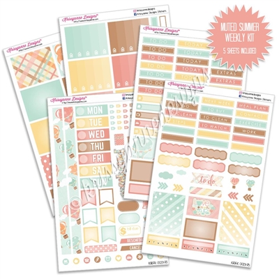 KAD Weekly Planner Kit - Muted Summer