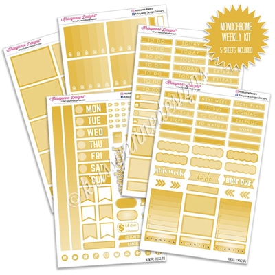 KAD Gemtone Weekly Planner Kit - Mustard