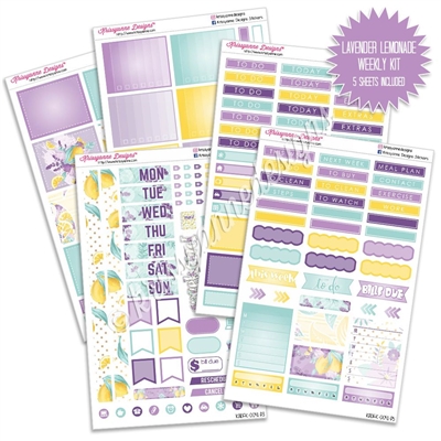 KAD Weekly Planner Kit - Lavender Lemonade