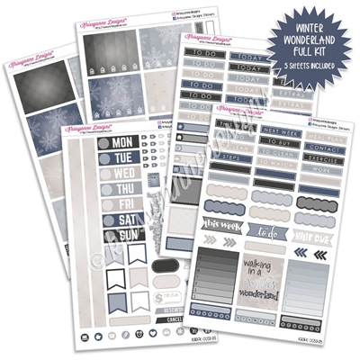 KAD Weekly Planner Kit - Winter Wonderland