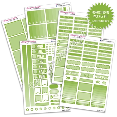 KAD Gemtone Weekly Planner Kit - Green