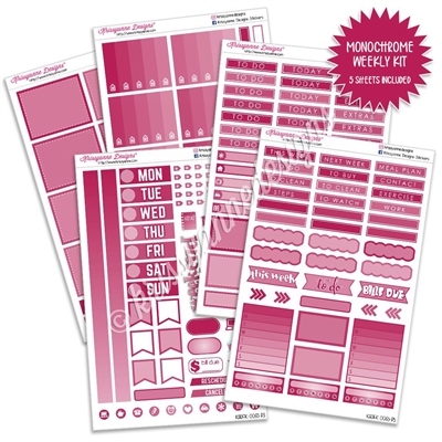 KAD Gemtone Weekly Planner Kit - Magenta