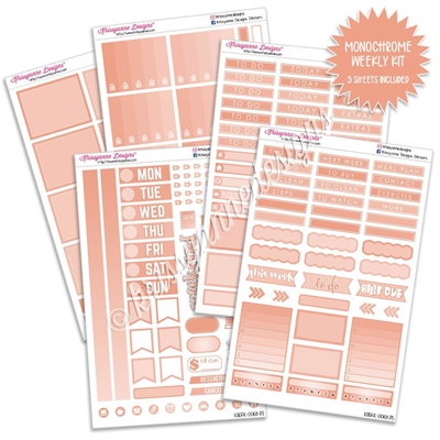 KAD Gemtone Weekly Planner Kit - Peach