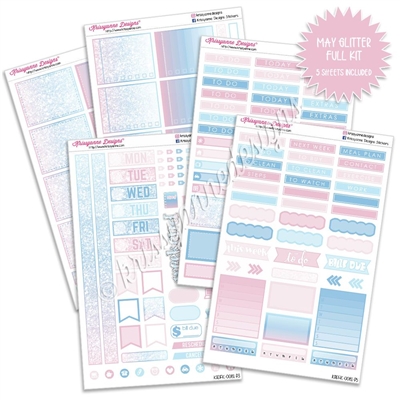 KAD Weekly Planner Kit - May Glitter