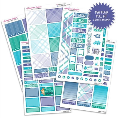 KAD Weekly Planner Kit - May Plaid