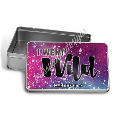 GO Wild 2018 Rectangle Gift Tin - I Went Wild