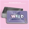 Rectangle Metal Tin | I Went Wild DC Purple