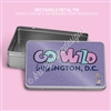 Rectangle Metal Tin | GO Wild DC Purple