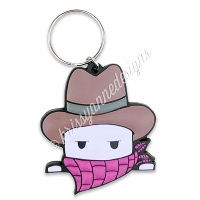 Limited Edition Rubber Keychain - Cowboy Steve