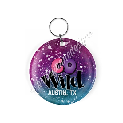 KAD Acrylic Keychain - Round GO Wild 2018