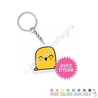 Small Acrylic Keychain - Happy Steve