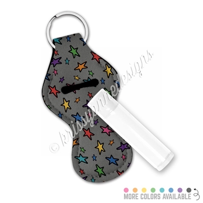 KAD Curvy Lip Balm Keychain - Star Doodles