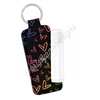 Skinny Lip Balm Keychain - Midnight Doodle Hearts