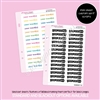 CUSTOM Mini Sticker Sheet | Standard Serif