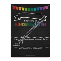 Back to School Faux Chalk Board - 9x12