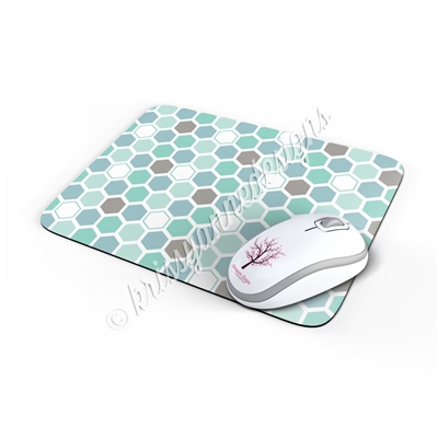 Rectangle Mouse Pad - Hexagons