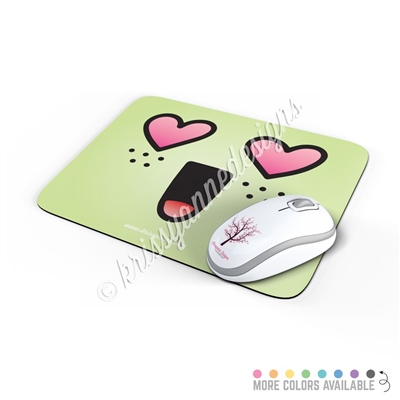 Rectangle Mouse Pad - Heart Eye Steve