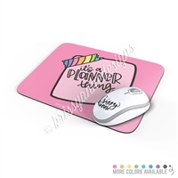 Rectangle Mouse Pad - Planner Thing Note