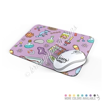Rectangle Mouse Pad - Science Rocks Pattern
