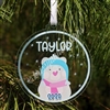 Acrylic Ornament - Personalized Winter Bear Ornament