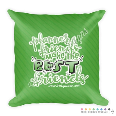 18x18 Throw Pillow - Planner Friends