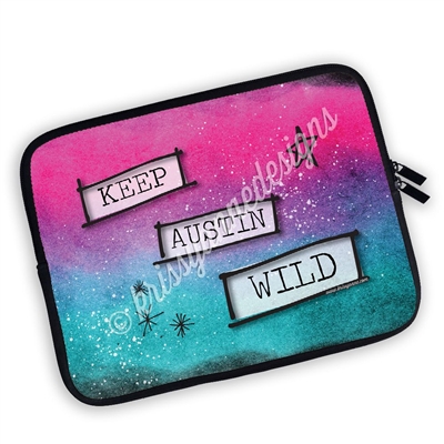 One Sided Zippered GO Wild 2018 Planner Pouch - Keep Austin Wild