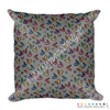 18x18 Throw Pillow - Doodle Hearts