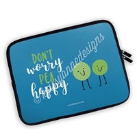 Zippered Planner Pouch - Pea Happy