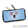 One Sided Zippered Pen Pouch - Heart Eye Steve