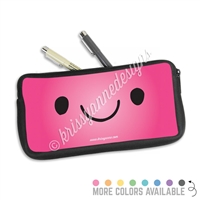 One Sided Zippered Pen Pouch - Smile Steve