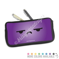 One Sided Zippered Pen Pouch - Side Eye Steve