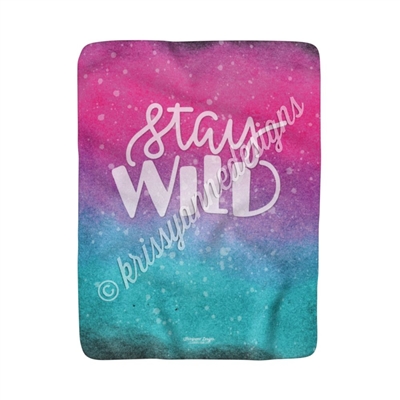 50x60 Sherpa Blanket - Stay Wild