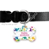 KAD Bone Shaped Pet Tag - Paint Splatter