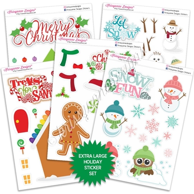 Holiday Static Clings Kit - Christmas Traditions