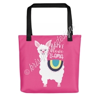 KAD Signature Tote - Llive Llove Llama