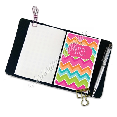 Traveler's Notebook Pocket Decal - Bright Chevron