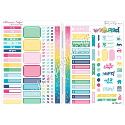 Functional Sampler Set for B6 Traveler's Notebooks - Colorful