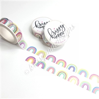15mm Holographic Foil Washi - Simple Rainbows