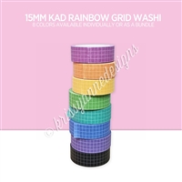 15mm Washi | KAD Rainbow Grid