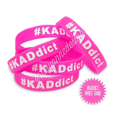 Rubber Wrist Band - #KADdict