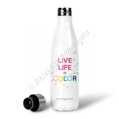 KAD Exclusive Water Bottle - Live Life in Color
