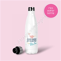 Tapered Water Bottle - Keep Swimming