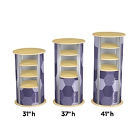 3-Up Medium Circle Pedestal