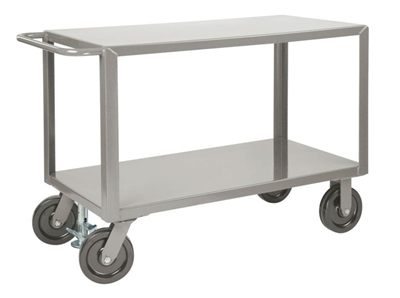 AG24FL - Super Duty Two Shelf Cart w/ Floor Lock - 30" x 48" Shelf Size